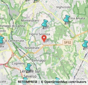 Mappa Via Grigna, 22060 Figino Serenza CO, Italia (3.71214)