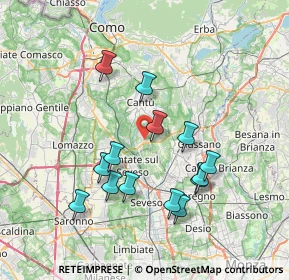 Mappa Via Grigna, 22060 Figino Serenza CO, Italia (6.99429)