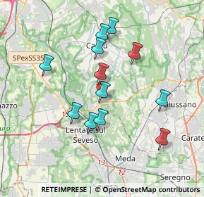 Mappa Via Grigna, 22060 Figino Serenza CO, Italia (3.3275)