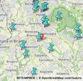 Mappa Via della Misericordia, 23873 Missaglia LC, Italia (2.4475)