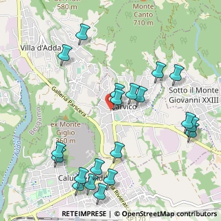 Mappa Via Massimo Rota, 24030 Carvico BG, Italia (1.236)