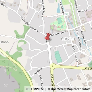 Mappa Via Massimo Rota, 2, 24030 Carvico, Bergamo (Lombardia)