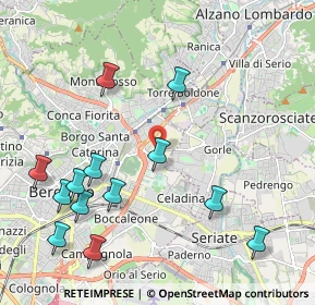 Mappa Via dei Bersaglieri, 24124 Bergamo BG, Italia (2.39923)