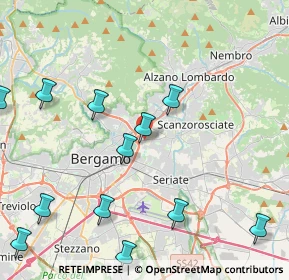 Mappa Via dei Bersaglieri, 24124 Bergamo BG, Italia (5.2525)