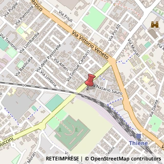 Mappa Via San Maria dell'Olmo, 55, 36016 Thiene, Vicenza (Veneto)