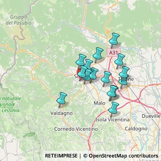 Mappa Via Firenze, 36015 Schio VI, Italia (5.68533)
