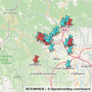 Mappa Via Pisa, 36015 Schio VI, Italia (6.2435)
