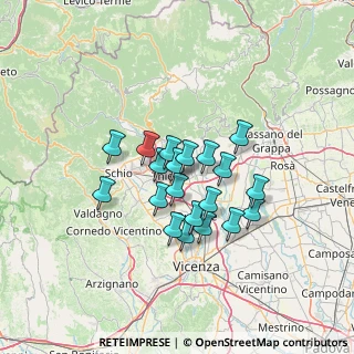Mappa Thiene, 36030 Thiene VI, Italia (9.9745)
