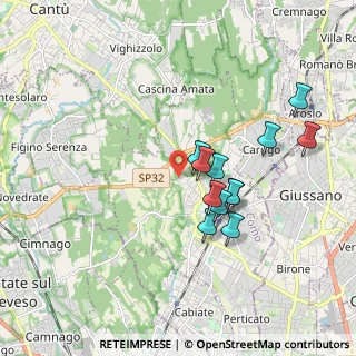 Mappa Via Riviera, 22066 Mariano Comense CO, Italia (1.66833)