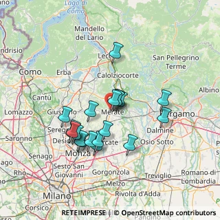 Mappa Via Promessi Sposi, 23807 Merate LC, Italia (12.2135)