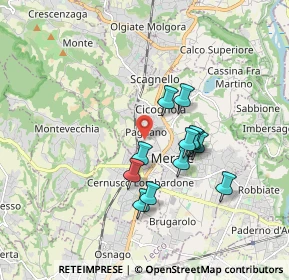 Mappa Via Promessi Sposi, 23807 Merate LC, Italia (1.44917)