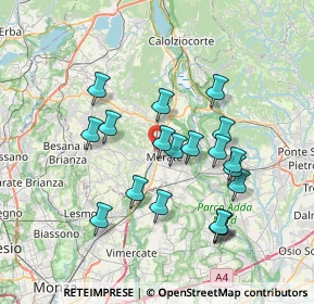 Mappa Via Promessi Sposi, 23807 Merate LC, Italia (6.70895)