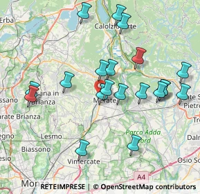 Mappa Via Promessi Sposi, 23807 Merate LC, Italia (7.8275)