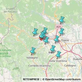 Mappa Via Biella, 36015 Schio VI, Italia (5.33545)