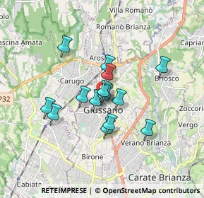 Mappa Via A. da Giussano, 20833 Giussano MB, Italia (1.22467)