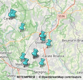 Mappa Via A. da Giussano, 20833 Giussano MB, Italia (4.41286)