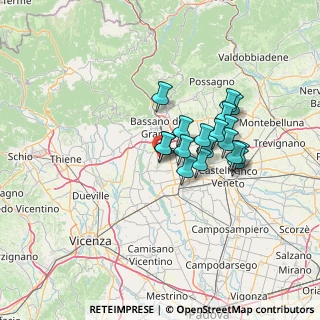 Mappa Via Pacelli, 36027 Rosà VI, Italia (10.29389)