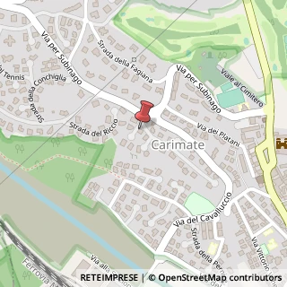 Mappa Via alla Stazione, 15/l, 22060 Carimate, Como (Lombardia)