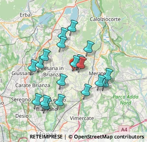 Mappa Via Mozart Amedeo, 23873 Missaglia LC, Italia (6.46579)