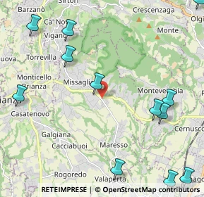 Mappa Via Mozart Amedeo, 23873 Missaglia LC, Italia (3.23063)