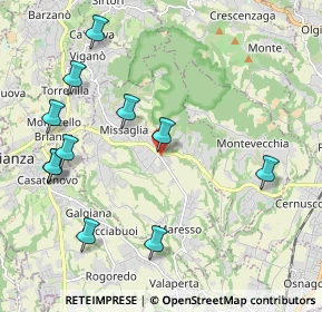 Mappa Via Mozart Amedeo, 23873 Missaglia LC, Italia (2.33818)