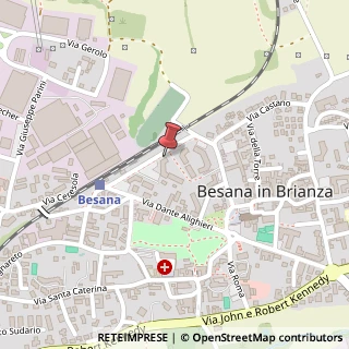 Mappa Via Ernesto Teodoro Moneta, 29, 20842 Besana in Brianza, Monza e Brianza (Lombardia)