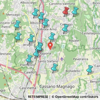 Mappa Via Risorgimento, 21040 Oggiona Con Santo Stefano VA, Italia (2.27438)