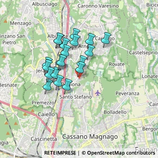 Mappa Via Risorgimento, 21040 Oggiona Con Santo Stefano VA, Italia (1.493)