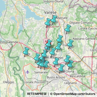Mappa Via Risorgimento, 21040 Oggiona Con Santo Stefano VA, Italia (6.399)
