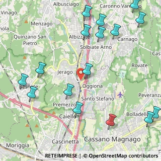 Mappa Via Libertà, 21040 Jerago Con Orago VA, Italia (2.83813)