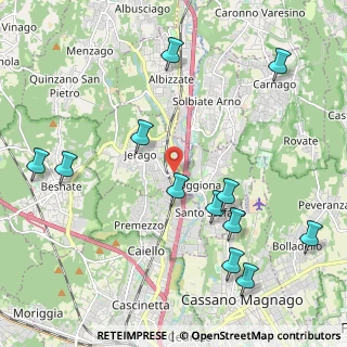 Mappa Via Libertà, 21040 Jerago Con Orago VA, Italia (2.45667)