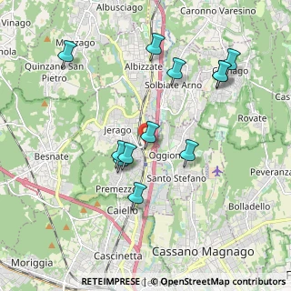 Mappa Via Libertà, 21040 Jerago Con Orago VA, Italia (1.9)