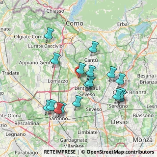Mappa Via Chiesa, 22072 Cermenate CO, Italia (7.31824)