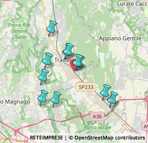 Mappa Viale G. Marconi, 21049 Tradate VA, Italia (3.07636)