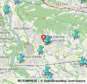 Mappa Via Antonio Gramsci, 24030 Carvico BG, Italia (3.09286)