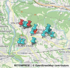 Mappa Via Antonio Gramsci, 24030 Carvico BG, Italia (1.30389)