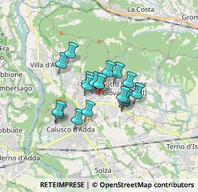 Mappa Via Antonio Gramsci, 24030 Carvico BG, Italia (1.1)