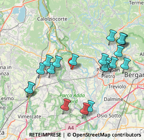 Mappa Via Antonio Gramsci, 24030 Carvico BG, Italia (8.3495)