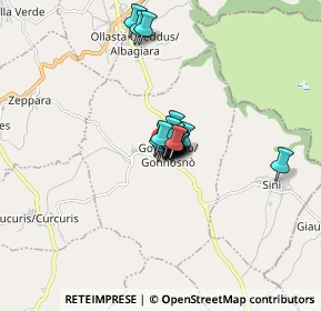 Mappa Via Fontana Giossu, 09090 Gonnosnò OR, Italia (0.7885)