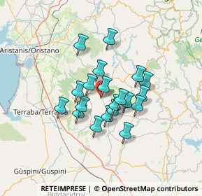 Mappa Via Giuseppe Verdi, 09090 Gonnosnò OR, Italia (10.751)