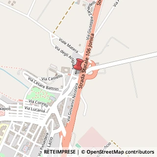 Mappa Via Zanardelli, 1, 75025 Policoro, Matera (Basilicata)