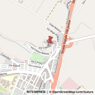 Mappa Largo Castello, 1, 75025 Policoro, Matera (Basilicata)