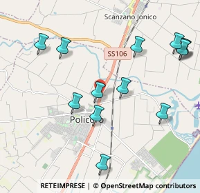 Mappa Via complanare SS 106 Km.426+997, 75025 Policoro MT, Italia (2.49154)