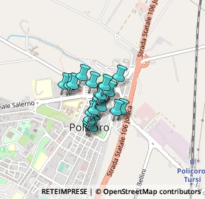 Mappa Corso De Gasperi, 75025 Policoro MT, Italia (0.247)