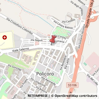 Mappa Via L. Berlingieri, 52, 75025 Policoro, Matera (Basilicata)