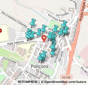 Mappa Zona Cinema, 75025 Policoro MT, Italia (0.181)