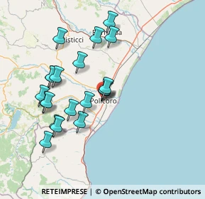 Mappa Largo Sant'Uberto, 75025 Policoro MT, Italia (15.4115)