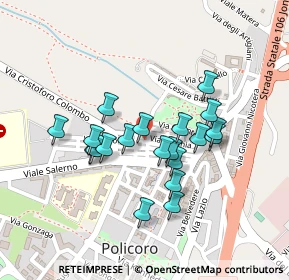 Mappa Via T. Stigliani, 75025 Policoro MT, Italia (0.201)