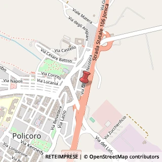 Mappa Via Nicotera, 17, 75025 Policoro, Matera (Basilicata)