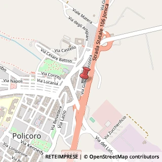 Mappa Via Nicotera, 64, 75025 Policoro, Matera (Basilicata)
